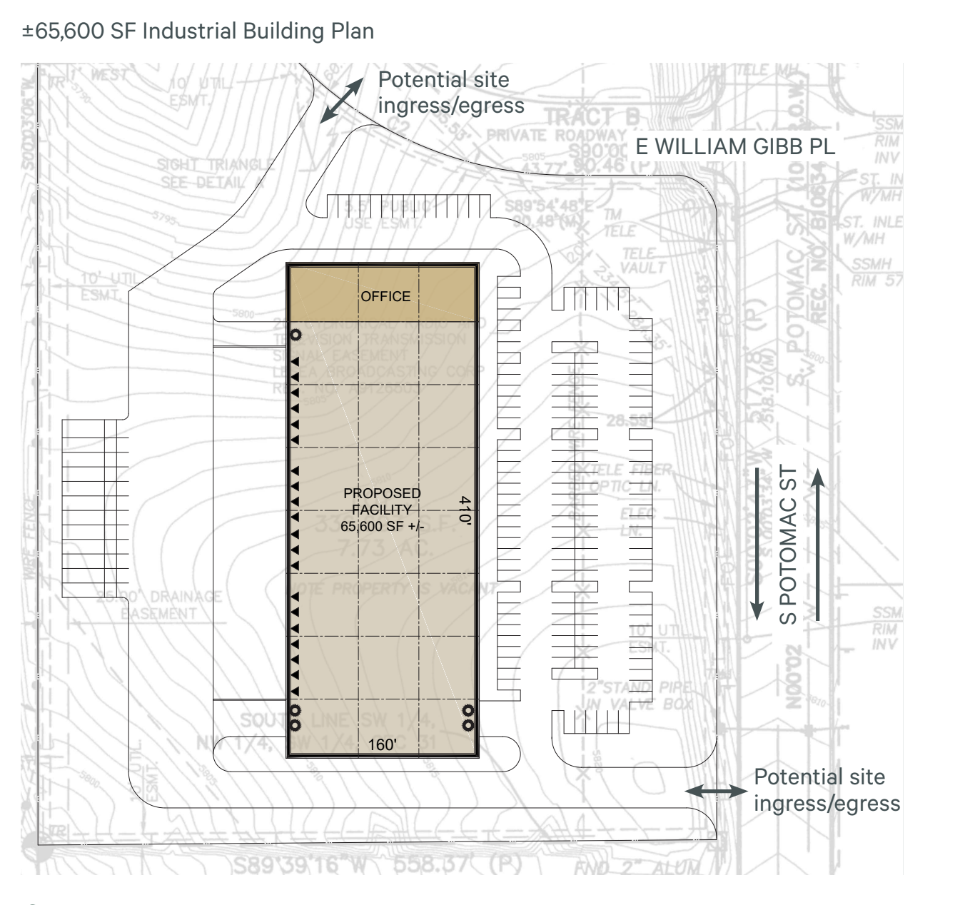 Industrial development site plan