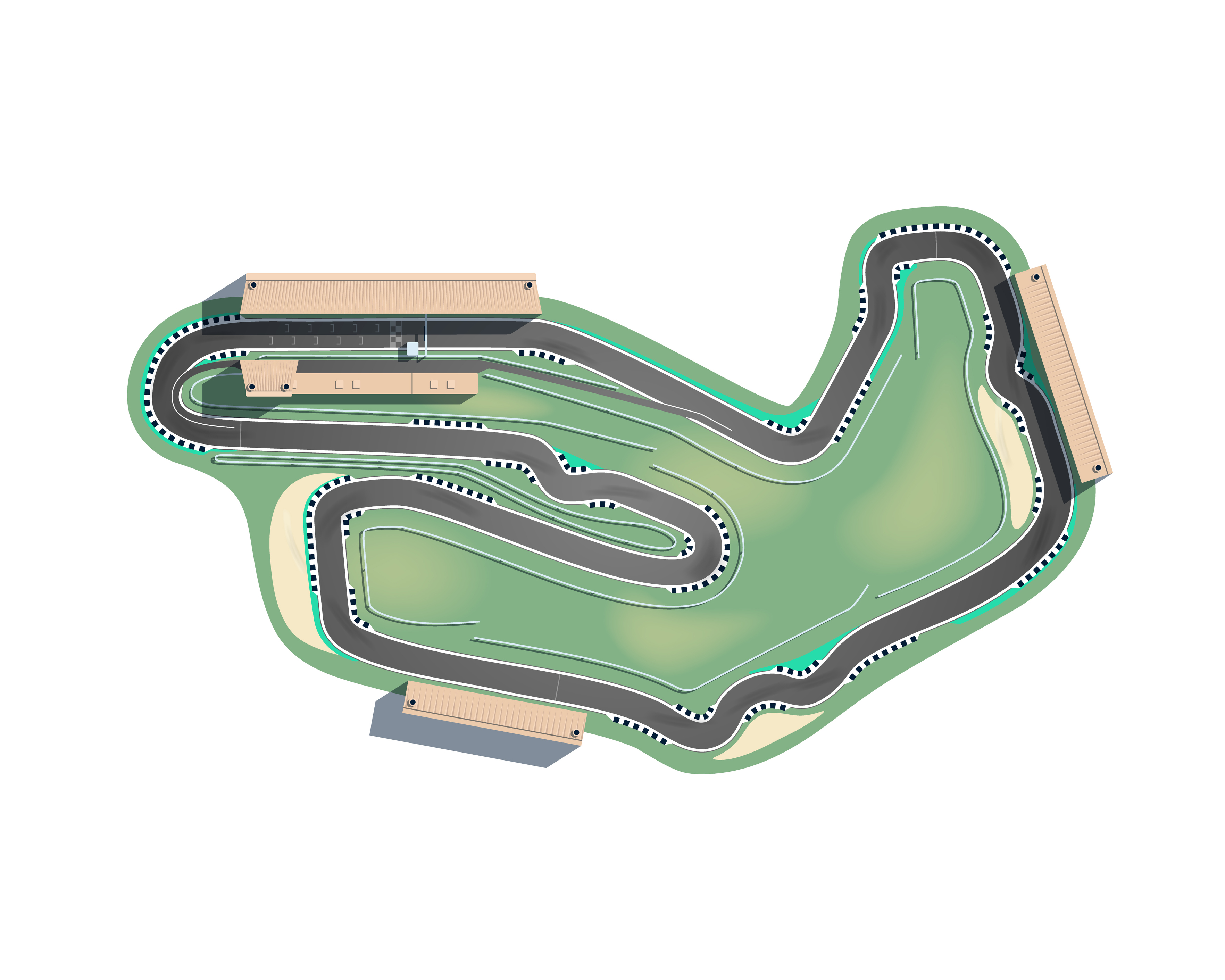 Concept render of a new karting track facility