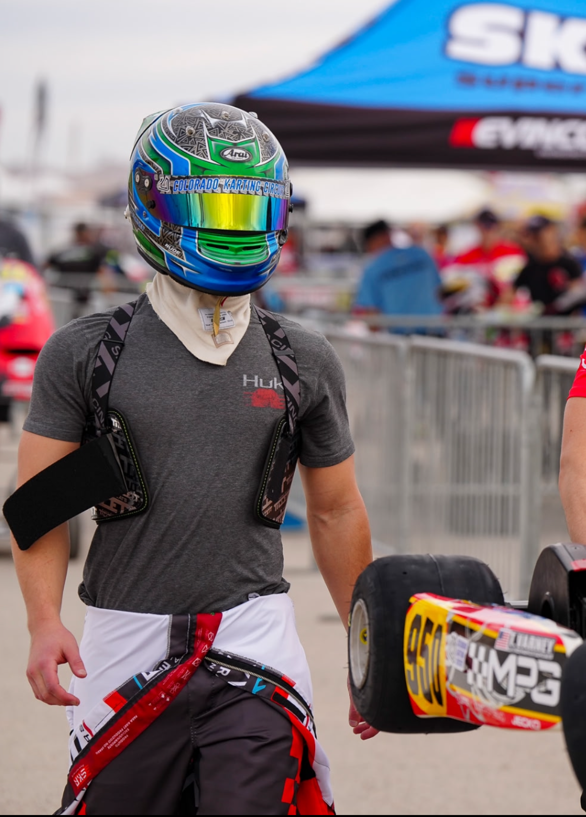Travis Varney at the track